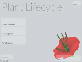 Screenshot: AR Plant Lifecycle app.