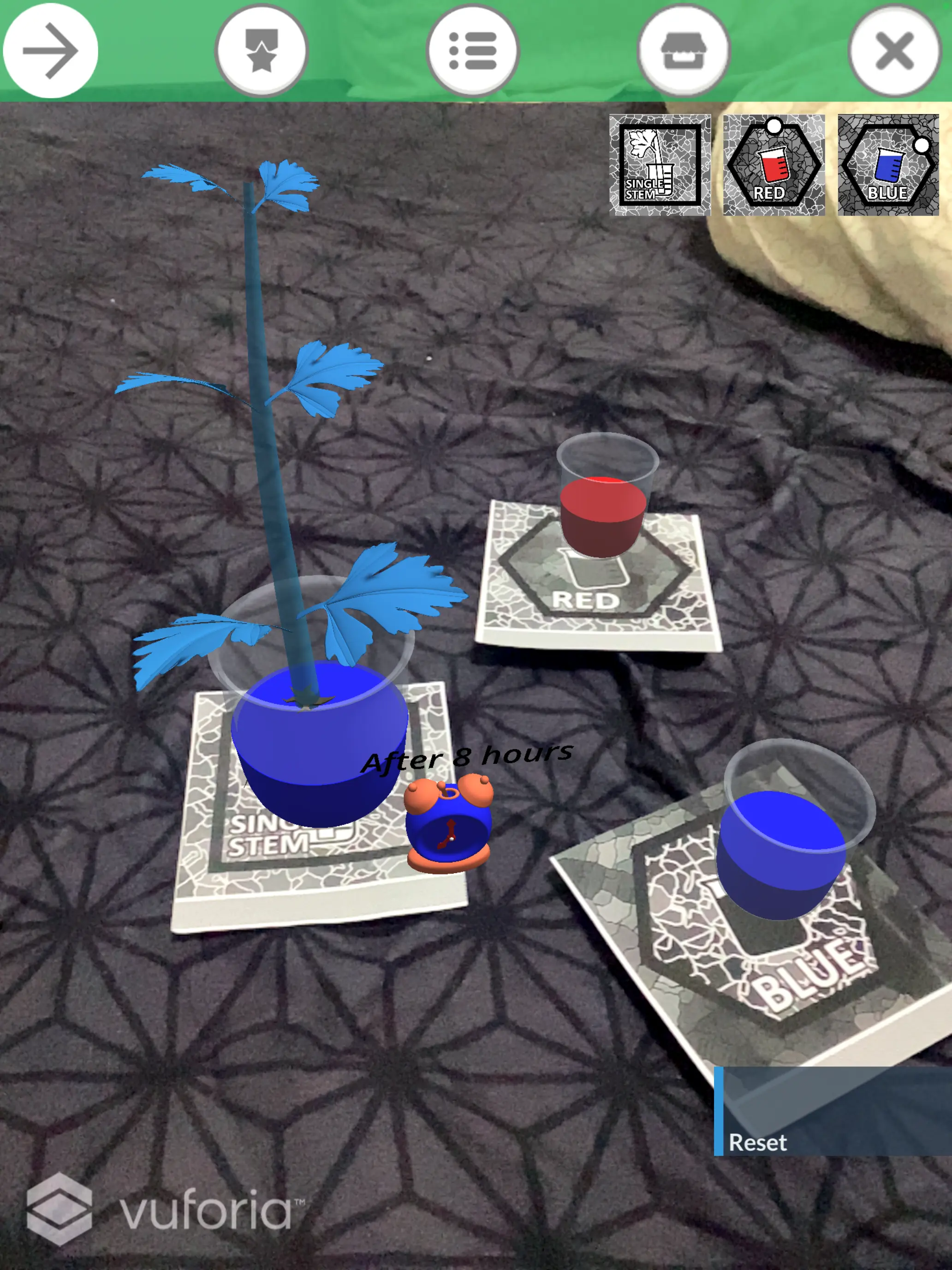 Screenshot: AR Plantsport app.